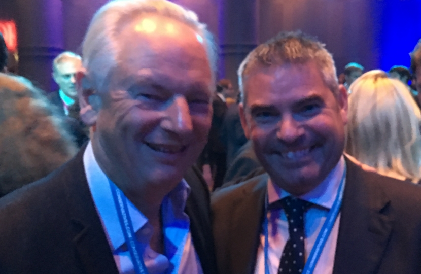 Craig with predecessor Francis Maude at Party Conference