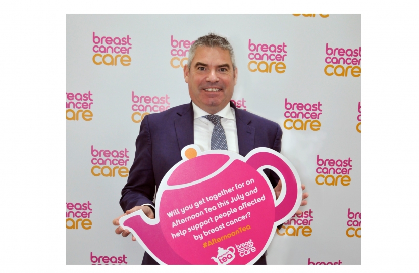 Craig at the Breast Cancer Care event
