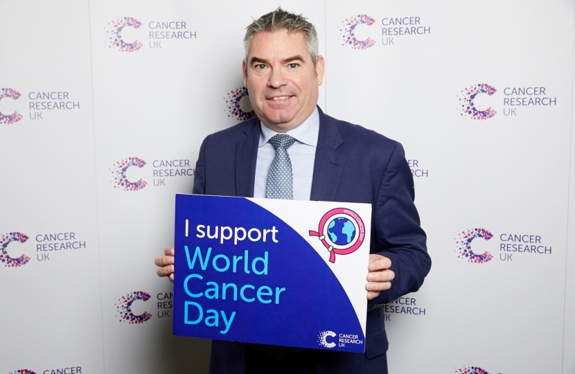 Craig supporting Cancer Research UK