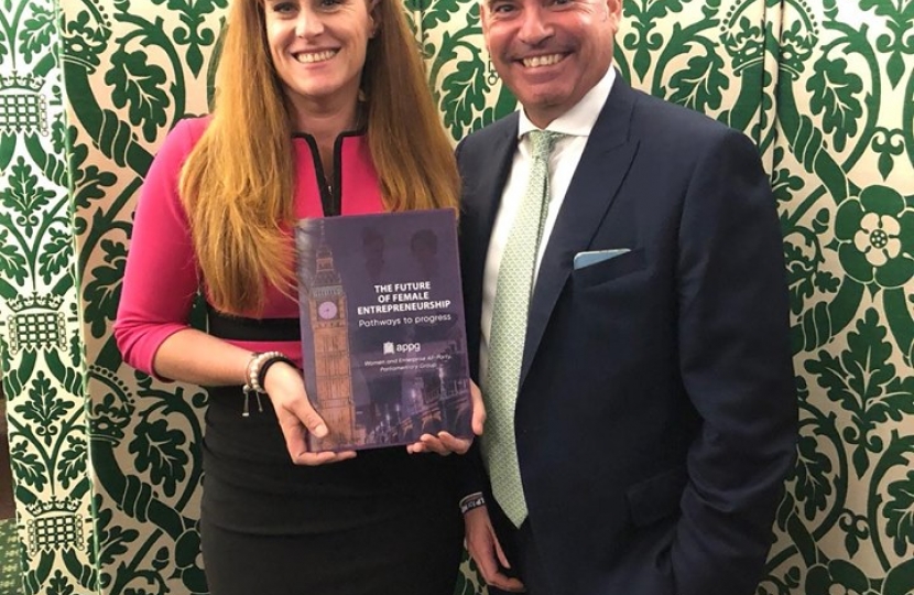Craig with Minister for Small Business, Kelly Tolhurst MP