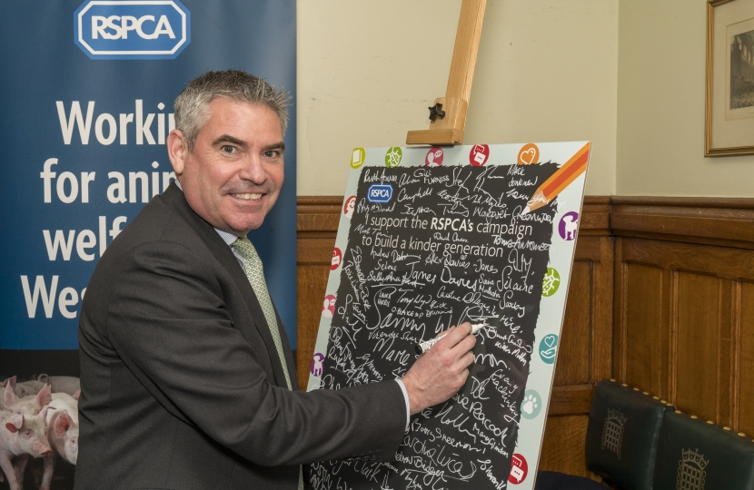 Craig at the RSPCA event in Westminster