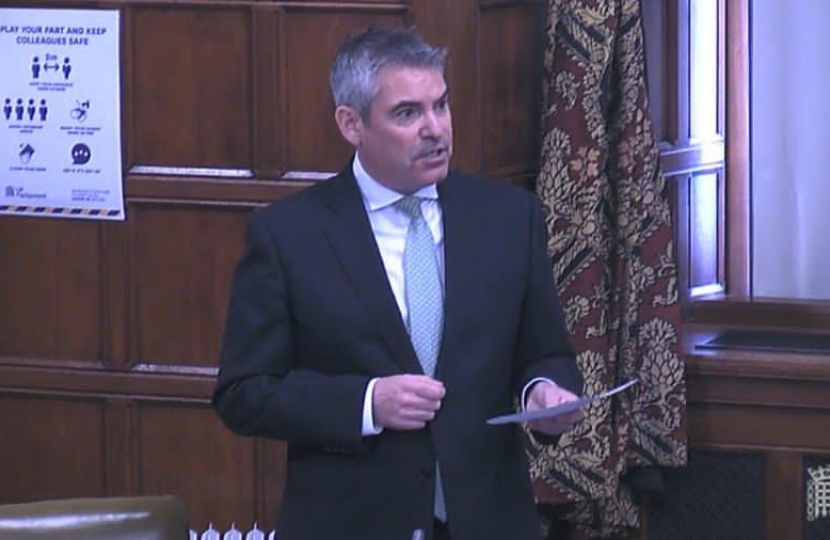 Craig Tracey MP in Westminster Hall