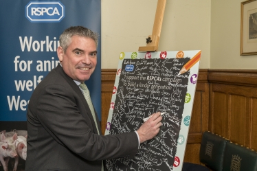 Craig at the RSPCA event in Westminster